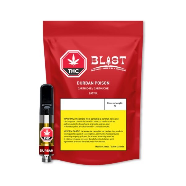 BLAST<BR>Durban Poison<BR> SATIVA 1g Vape
